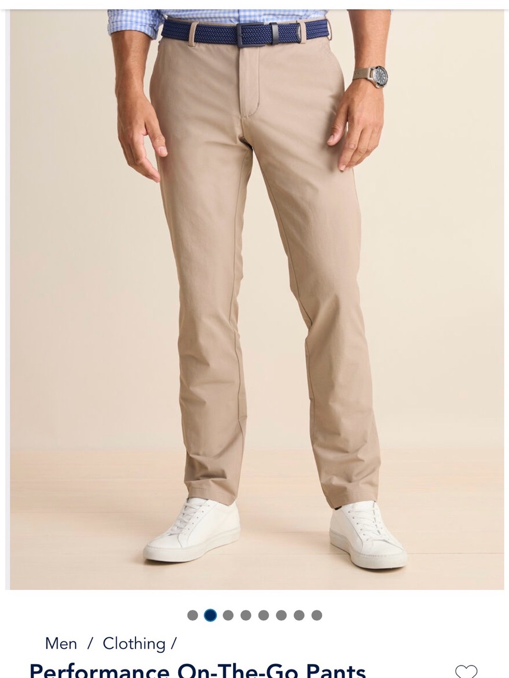 Vineyard Vines Men's Khaki Performance Pants - Tan